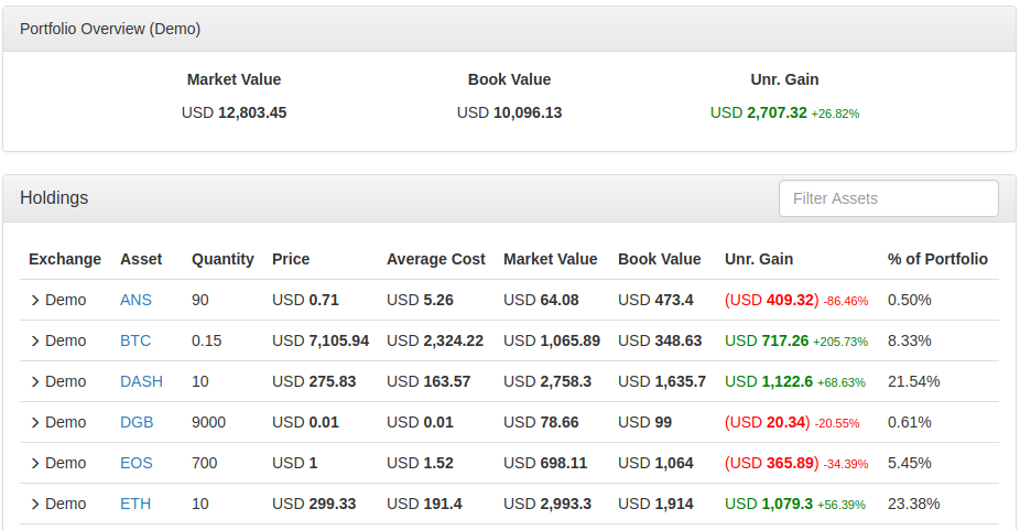 cryptocurrency portfolio tracker desktop